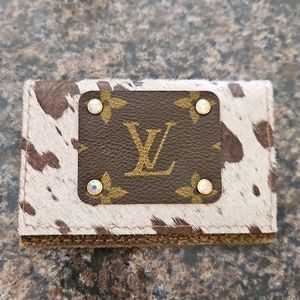 LV cowhide card holder/mini credit card wallet